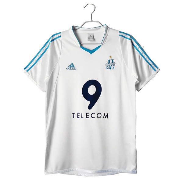 Olympique de Marseill home retro jersey vintage soccer uniform men's first sportswear football tops sport shirt 2002-2003